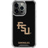 Florida State FSU Seminoles Black iPhone 16 Pro Clear Case